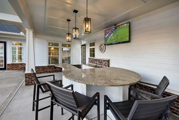 Outdoor tv lounge